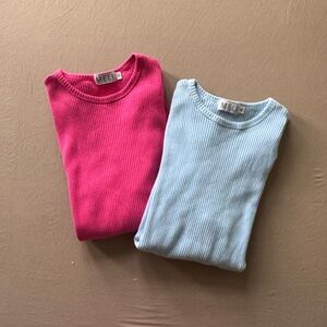 Meli Ribbed 3/4 Sleeve Top Bundle